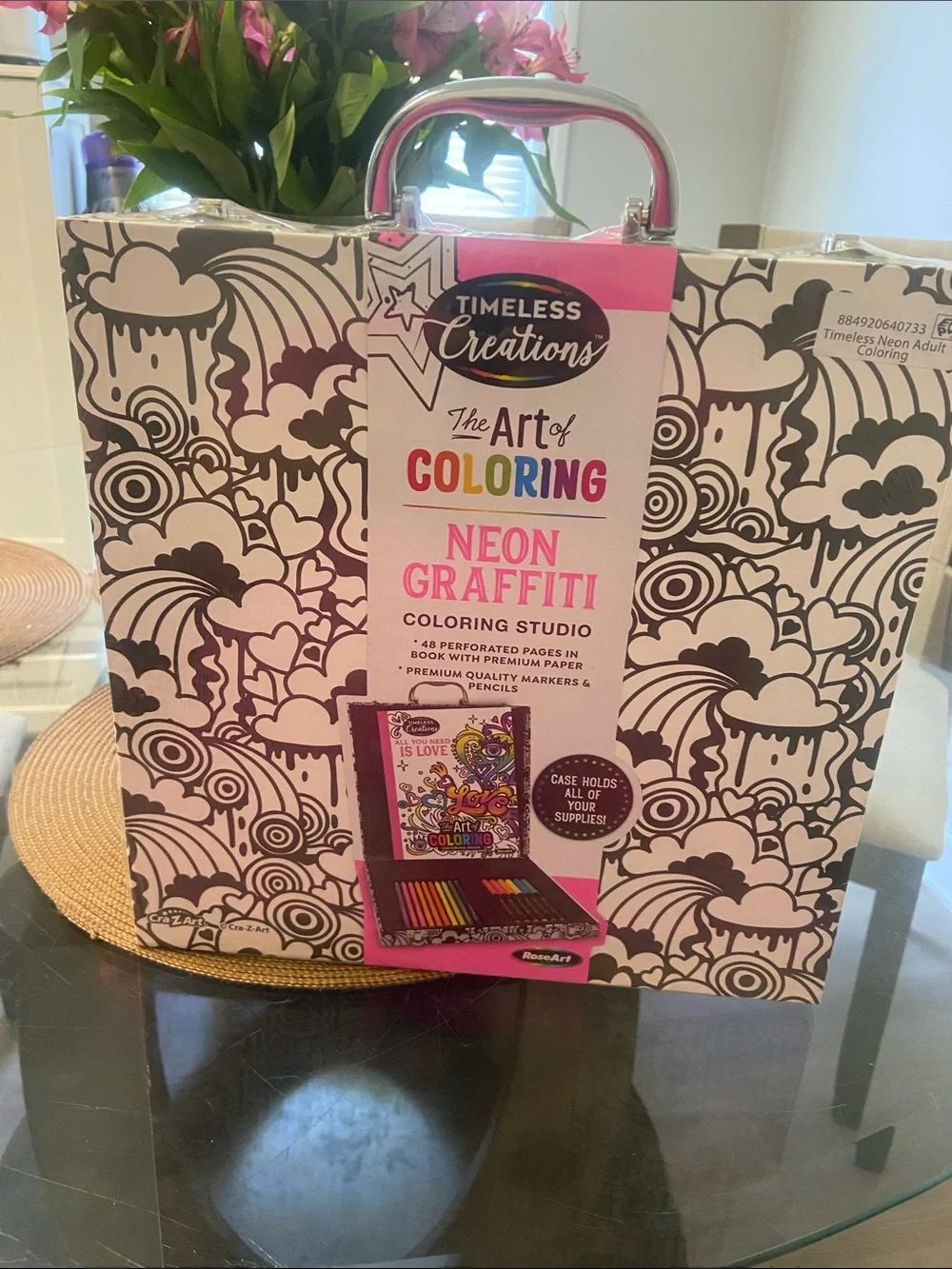 Neon Graffiti Coloring Studio - Pink